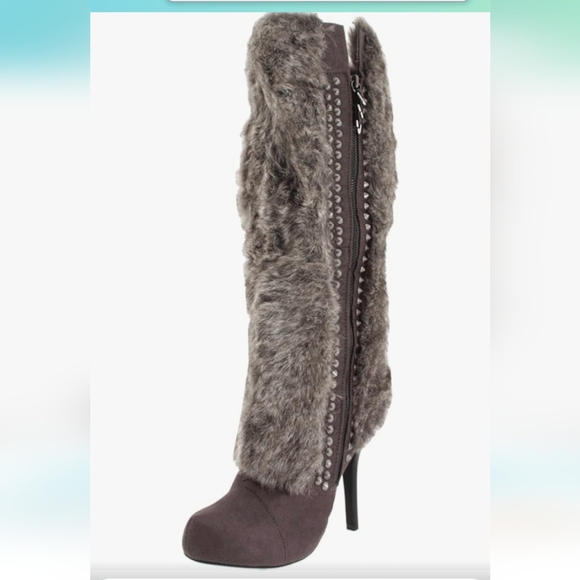 NEW NOT RATED FAUX FUR BOOTS - Picture 1 of 11